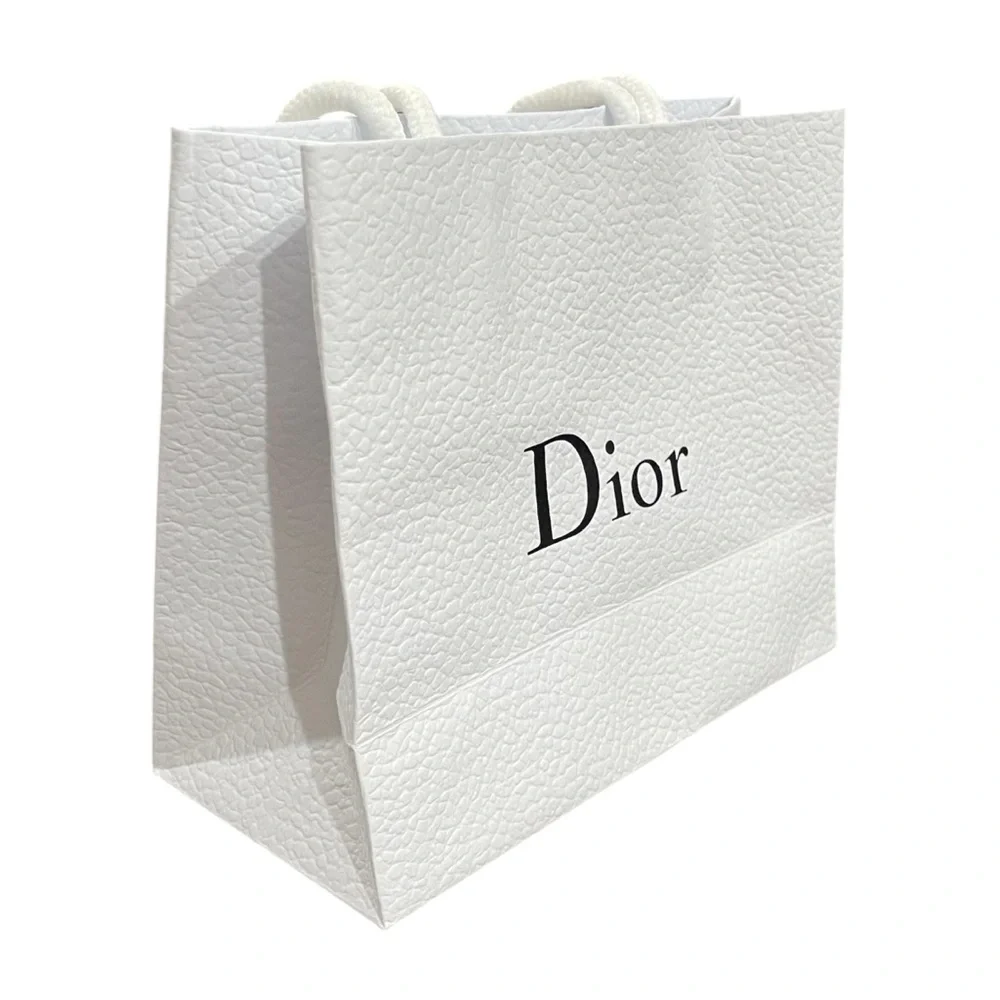 DIOR White Paper Bag 7”x3”x6”
